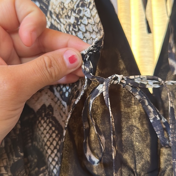 All Saints Animal Print Dress - Brown and Black - Picture 6 of 9